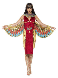 Egyptian Goddess Costume, Red Dress Loud