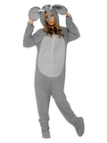Elephant Costume, Grey Dress Loud