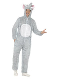 Elephant Costume, Grey Dress Loud