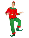 Elf Costume, Red & Green Dress Loud