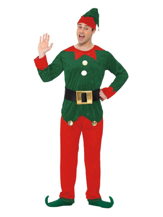 Elf Costume, Red & Green Dress Loud