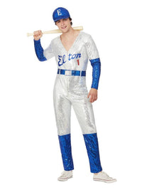 Elton John Deluxe Sequin Baseball Costume Dress Loud