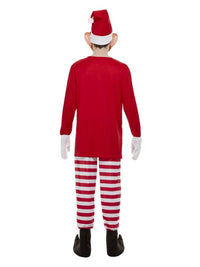 Elves Behavin' Badly Mens Elf Costume, Red & White Dress Loud