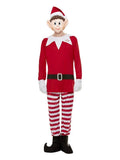 Elves Behavin' Badly Mens Elf Costume, Red & White Dress Loud
