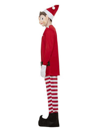 Elves Behavin' Badly Mens Elf Costume, Red & White Dress Loud