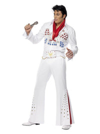 Elvis American Eagle Costume, White Dress Loud