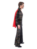 Elvis Black Rhinestone Costume Dress Loud
