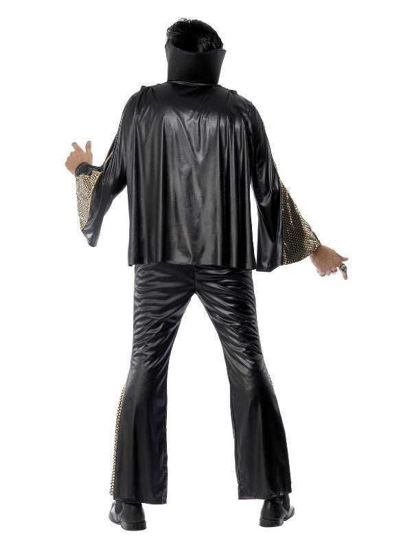 Elvis Costume, Black & Gold Dress Loud