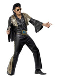 Elvis Costume, Black & Gold Dress Loud