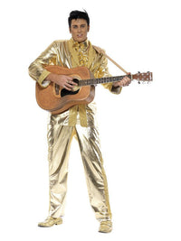 Elvis Costume, Gold Dress Loud