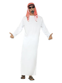 Fake Sheikh Costume, White Dress Loud