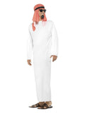 Fake Sheikh Costume, White Dress Loud