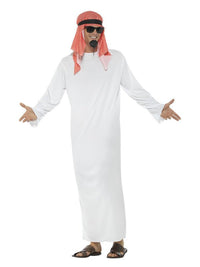 Fake Sheikh Costume, White Dress Loud