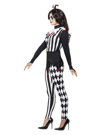 Female Jester Costume, Black Dress Loud