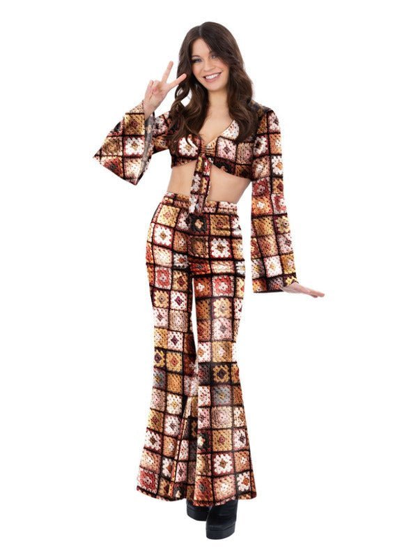 Fever 60s Vintage Crochet Costume Dress Loud