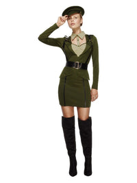 Fever Captain Costume, Khaki Dress Loud