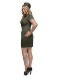 Fever Curves Army Costume, Khaki Dress Loud