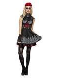 Fever Day of the Dead Costume, Black Dress Loud