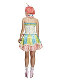 Fever Deluxe Vintage Clown Costume, White Dress Loud
