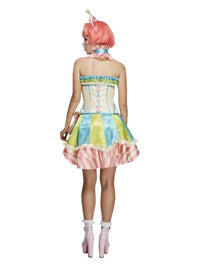 Fever Deluxe Vintage Clown Costume, White Dress Loud
