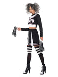 Fever Gothic Cheerleader Costume, Black Dress Loud
