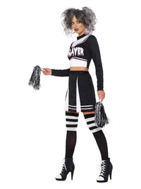 Fever Gothic Cheerleader Costume, Black Dress Loud
