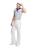 Fever Male French Sailor Costume, White Dress Loud