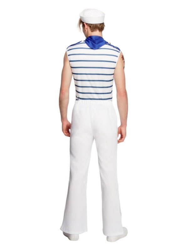 Fever Male French Sailor Costume, White Dress Loud
