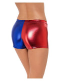 Fever Miss Jester Whiplash Shorts, Red & Blue Dress Loud