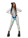 Fever Miss Whiplash Mirror Holographic Costume
