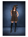 Fever Moon & Stars Witch Costume, Black & Gold