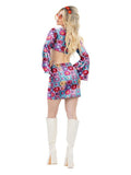 Fever Rainbow 60s Crochet Costume Dress Loud