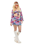 Fever Rainbow 60s Crochet Costume Dress Loud