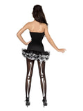 Fever Skeleton Costume, Black Dress Loud