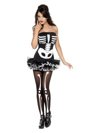 Fever Skeleton Costume, Black Dress Loud