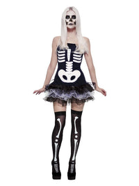 Fever Skeleton Costume, Black Dress Loud