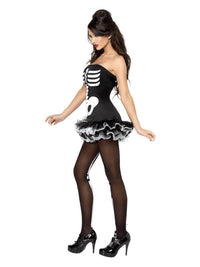 Fever Skeleton Costume, Black Dress Loud