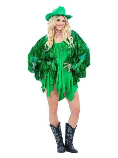 Fever Tinsel Festival Jacket, Green