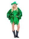 Fever Tinsel Festival Jacket, Green
