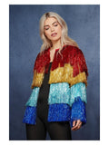 Fever Tinsel Festival Jacket, Multi-Coloured Dress Loud