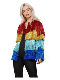Fever Tinsel Festival Jacket, Multi-Coloured Dress Loud