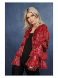 Fever Tinsel Festival Jacket, Red Dress Loud