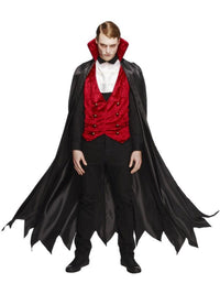 Fever Vampire Costume, Black & Red Dress Loud