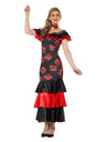 Flamenco Lady Costume, Black & Red