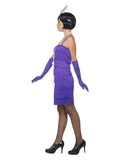 Flapper Costume, Purple Dress Loud