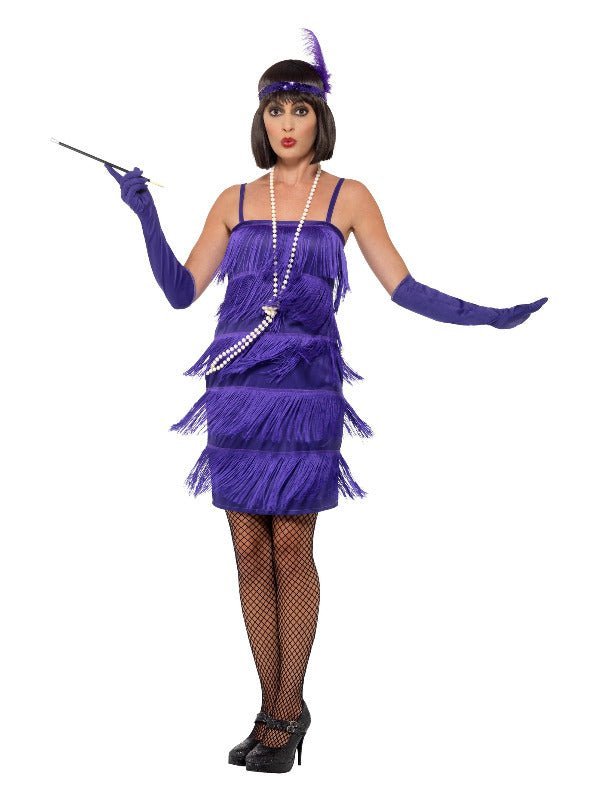 Flapper Costume, Purple Dress Loud