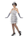 Flapper Costume, Silver