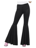 Flared Trousers, Ladies, Black Dress Loud