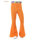 Flared Trousers, Mens, Orange