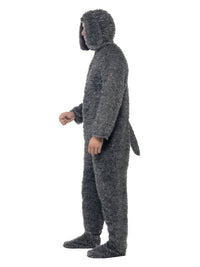 Fluffy Dog Costume, Grey Dress Loud